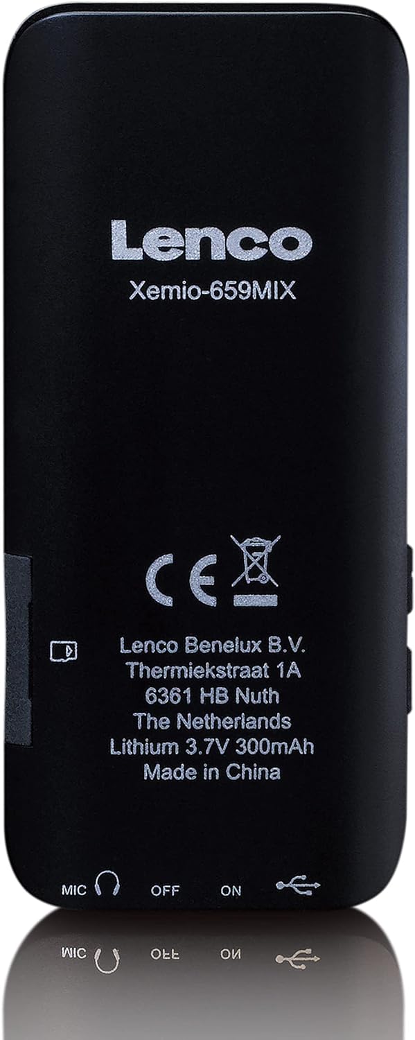 Lenco Xemio 659MIX MP3 Player - MP3/ MP4 Player - 1,8“ TFT LCD Bildschirm - E-Book Funktion - Sprach