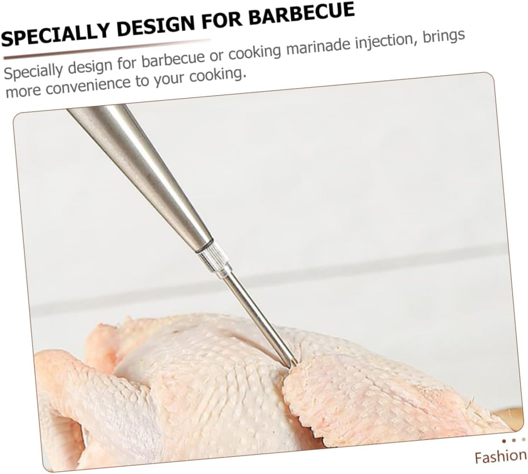 Garneck Bbq Bratspritze Edelstahl 304 Mit Lebensmittelechtem Silikon Grill Für Truthahn Und Fleisch