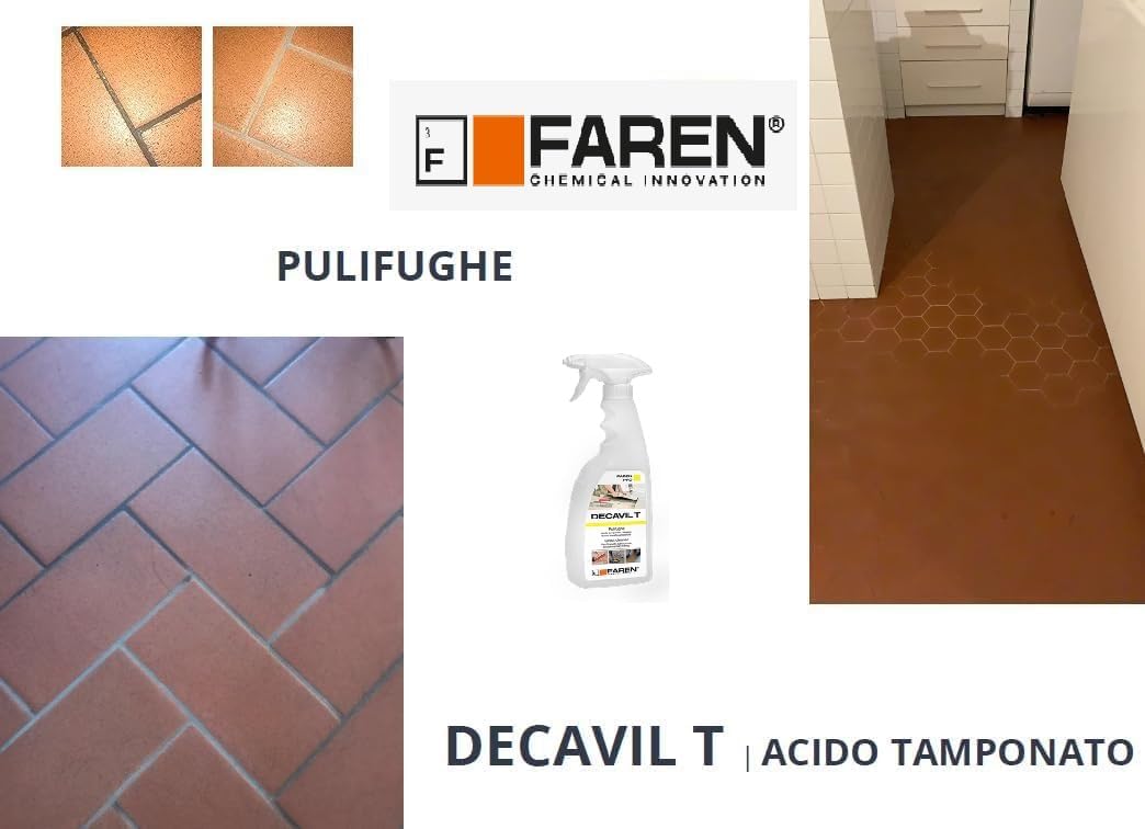 Faren PULITORE ACIDO PER FUGHE DECAVIL T ml. 750 - 12 PZ