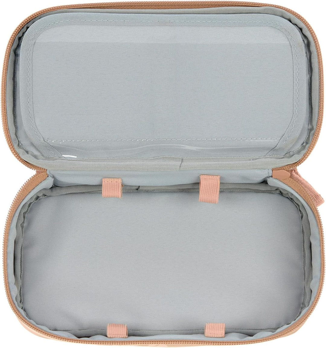 LÄSSIG Schlampermäppchen Stiftemäppchen Schule/School Spacy Pencil Case Bold, Beige