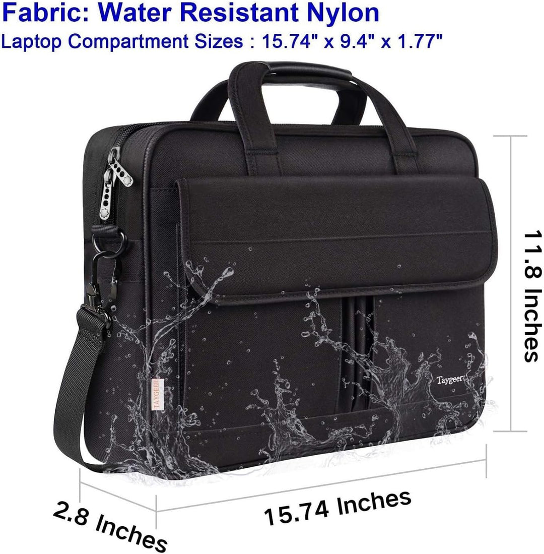 Taygeer Laptoptasche 15.6 Zoll Gross Laptop Tasche Umhängetasche Aktentasche Schultertasche Herren P