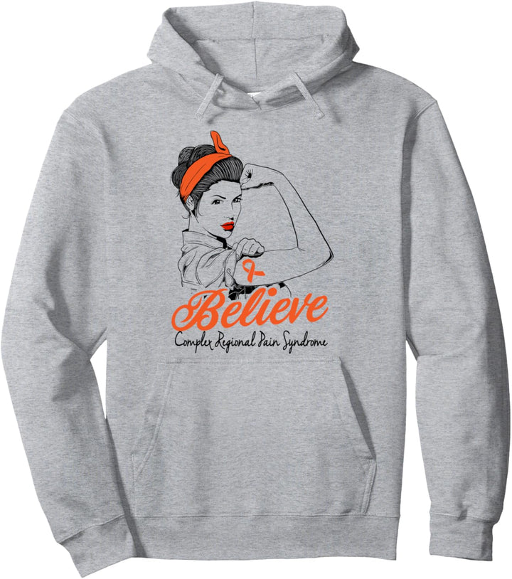 CRPS Awareness Warrior Unbreakable Superhero Pullover Hoodie