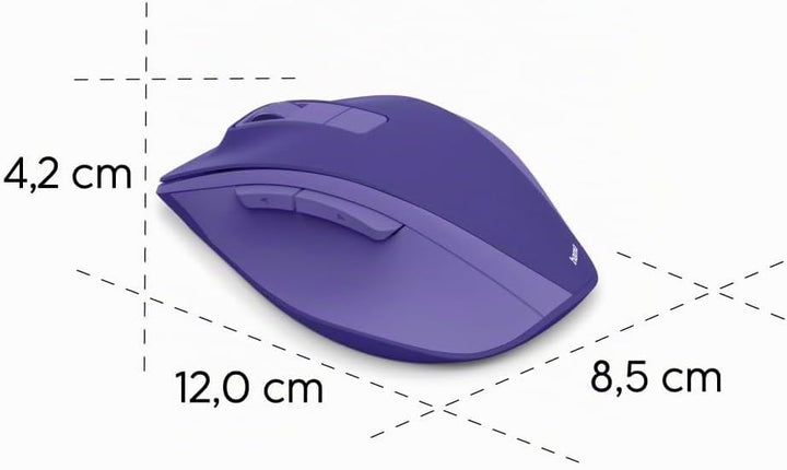 Hama Maus kabellos, wiederaufladbar (optische Funkmaus ohne Klickgeräusch, mit Akku, ergonomische Fo