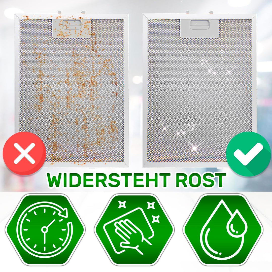 Aluminium Dunstabzugshaube Filter 310 x 250 x 8 mm mit dem Originalcode 00353110 353110 für Bosch fü