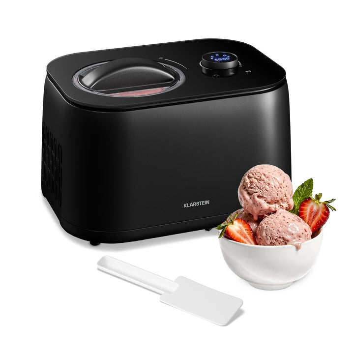 Klarstein FrostFusion Eismaschine mit Kompressor – 1L Edelstahlbehälter, 3 Modi für Eis, Slushie & J