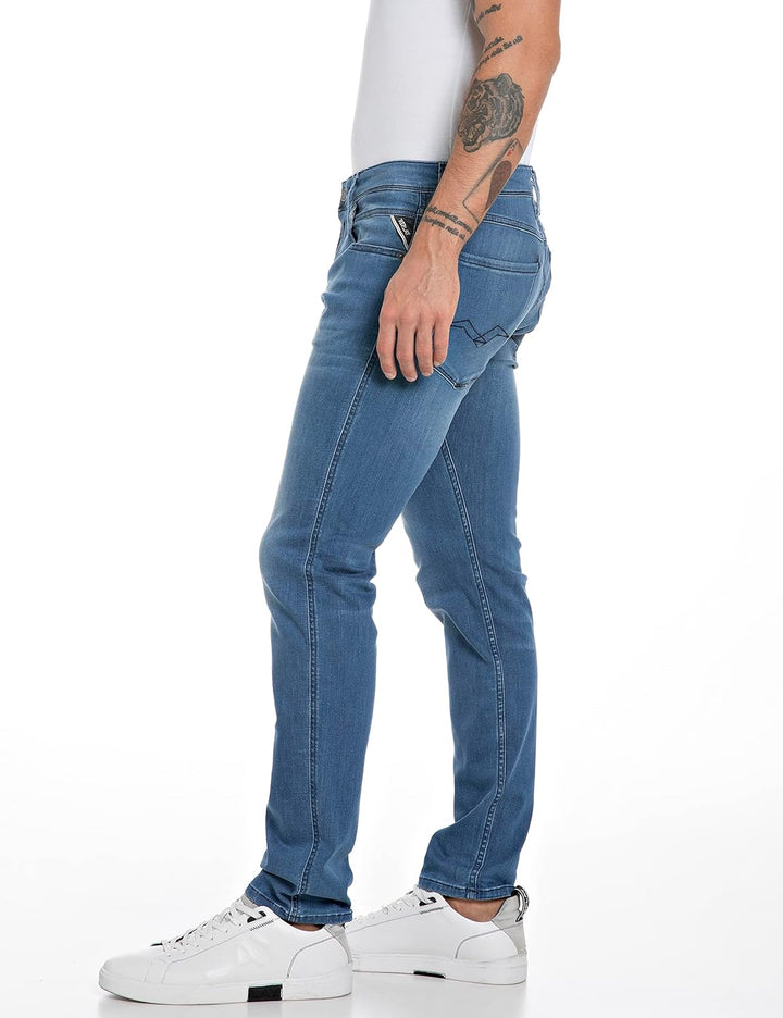Replay Herren Jeans 29W / 32L Medium Blue 009-3, 29W / 32L Medium Blue 009-3