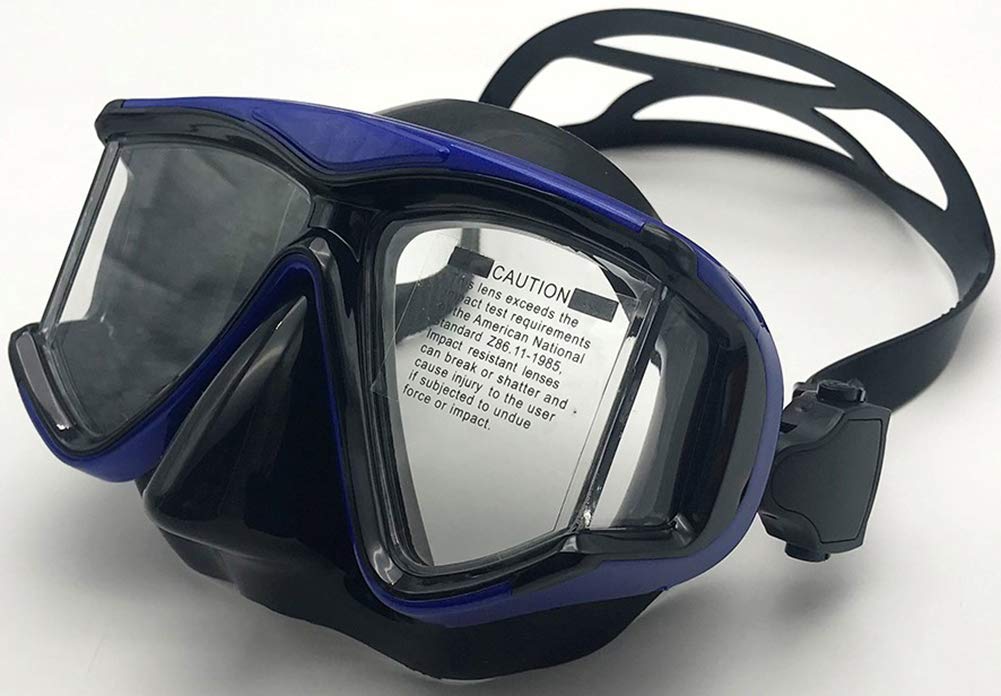 Tauchmaske mit Dioptrien Dioptrin, OWN4B Harzlinsen Schnorchelmaske Taucherbrille Korrektur, Tauchma
