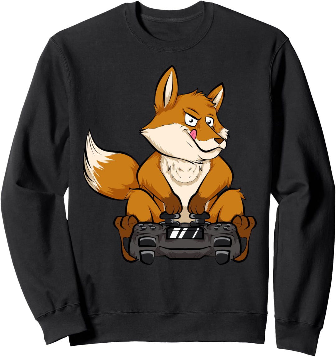 Gaming Fuchs lustiges Geschenk für Gamer Sweatshirt