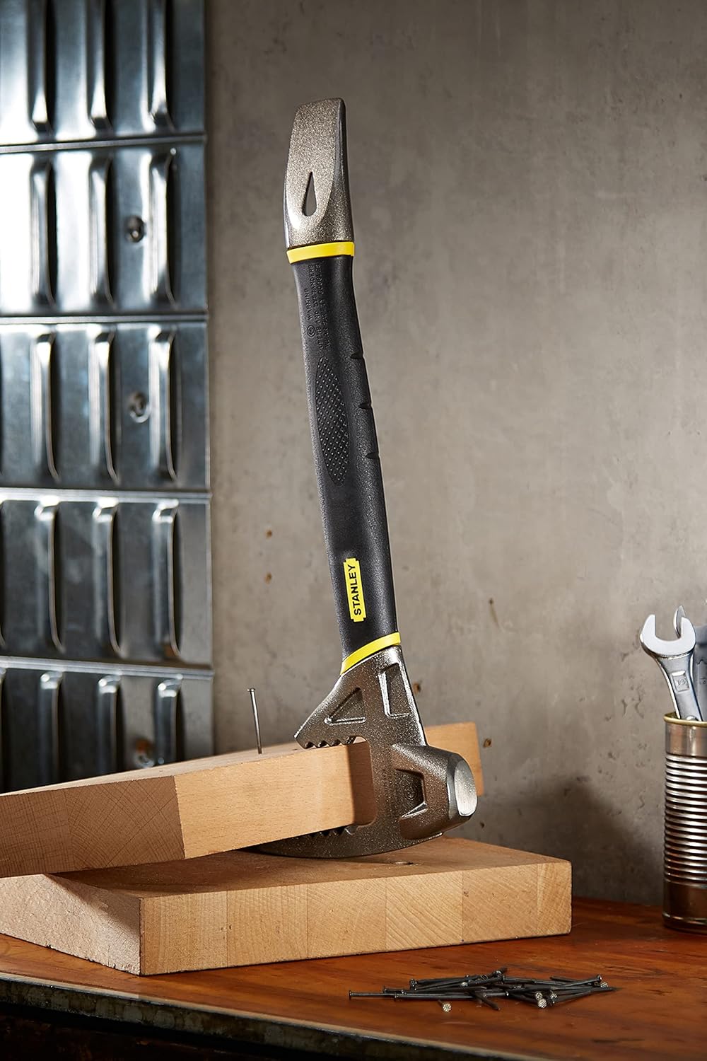 Stanley FatMax Fubar II Abbruchwerkzeug (4-in-1 Werkzeug, Nagelschlitz, Backen für Hölzer, Stemmeise