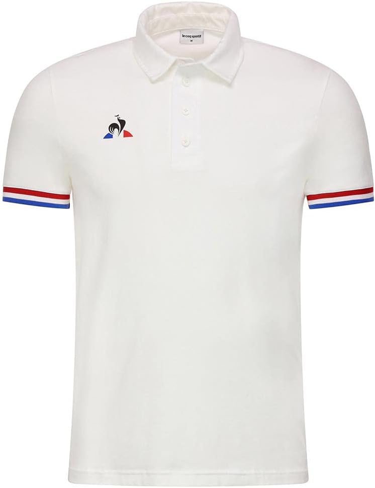 Le Coq Sportif Herren Polo Ss Presentation Tri N°1 M Polo XS New Optical White, XS New Optical White