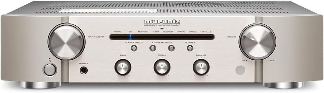 Marantz PM6007 HiFi Verstärker, Stereo Verstärker, 2x60W, optischer Eingang, Phono Eingang, Subwoofe