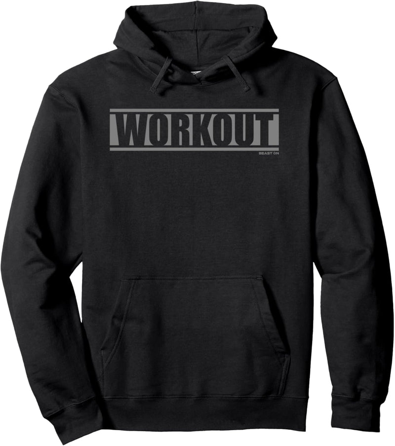 Workout Grau Gym Fitness Workout Gym graues Druck Motiv Pullover Hoodie