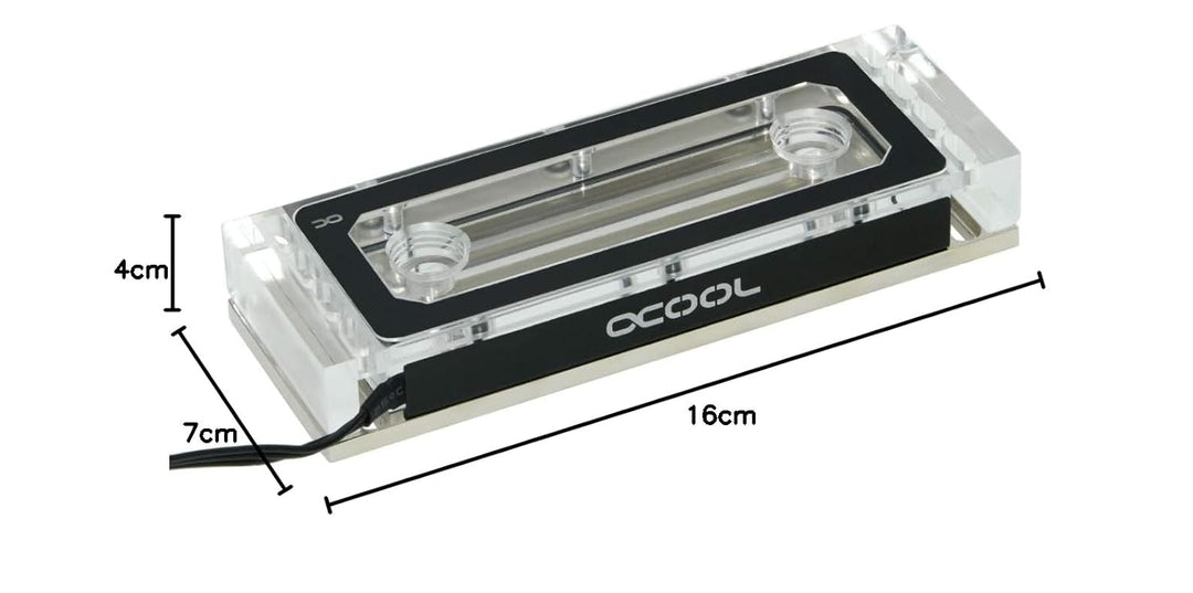 Alphacool 17467 Aurora Plexi X4 D-RAM Wasserkühler Wasserkühlung HDD/RAM - Kühler