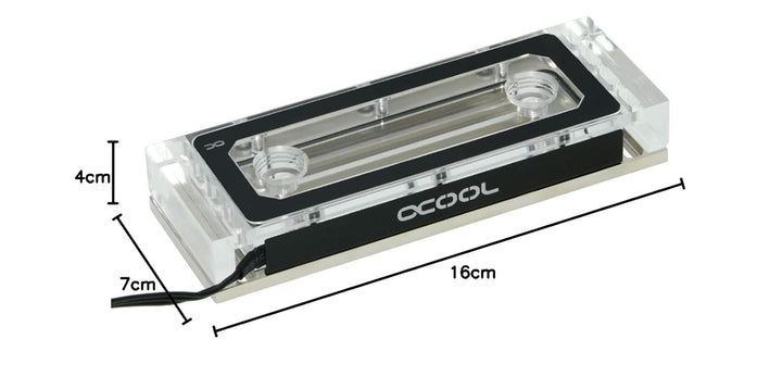 Alphacool 17467 Aurora Plexi X4 D-RAM Wasserkühler Wasserkühlung HDD/RAM - Kühler
