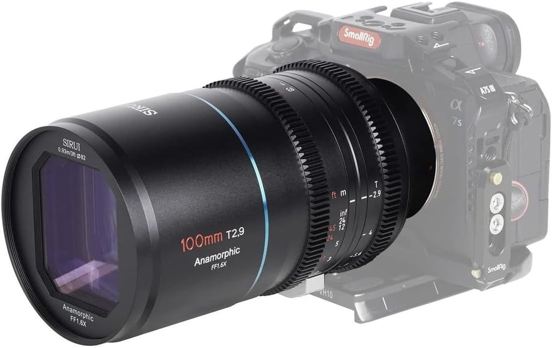 SIRUI 100mm T2.9 1.6X Full-Frame Anamorphic Lens Cinema Lens (E Mount), 100mm