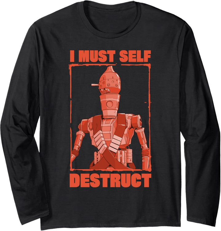 Star Wars The Mandalorian IG-11 I Must Self Destruct Langarmshirt
