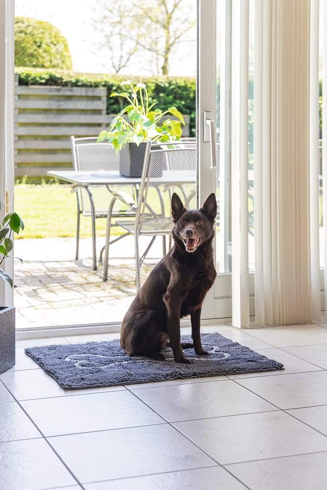 DGS Dirty Dog Doormat L: 90 cm B: 66 cm grau 90 X 66 CM Grau, 90 X 66 CM Grau