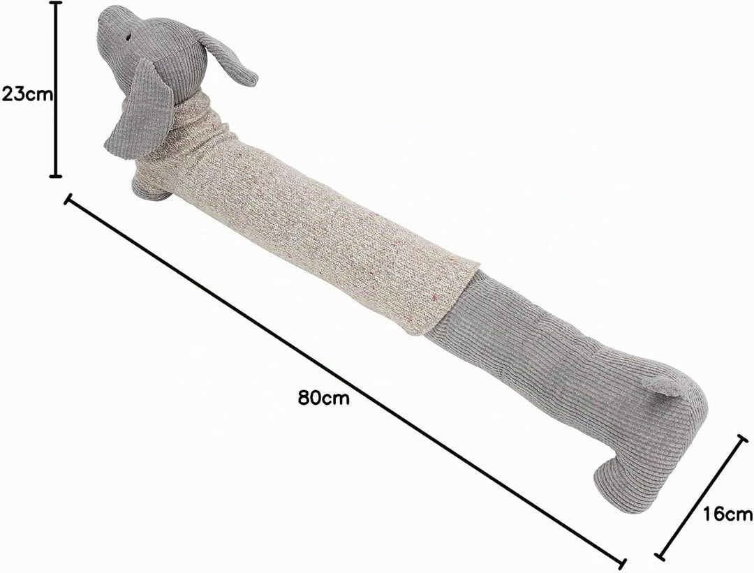 FRANK FLECHTWAREN Zugluftstopper Waldemar, schwere Füllung, 100% Polyester Masse: 80 x 16 x 23 cm