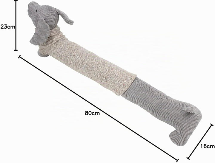 FRANK FLECHTWAREN Zugluftstopper Waldemar, schwere Füllung, 100% Polyester Masse: 80 x 16 x 23 cm