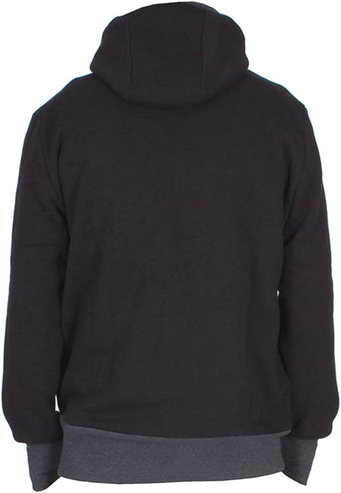 amropi Känguru Hoodie Babytrage Männer Pullover Winter Warme Babytrage Mantel Schwarz,L