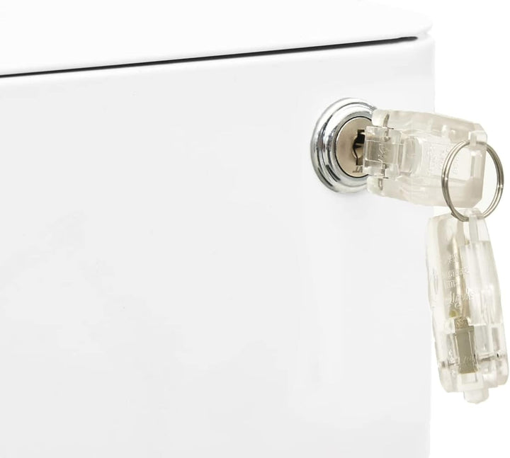 Tidyard Aktenschrank mit Rollen Büroschrank Schubladenschrank Stahlschrank Universalschrank Schrank