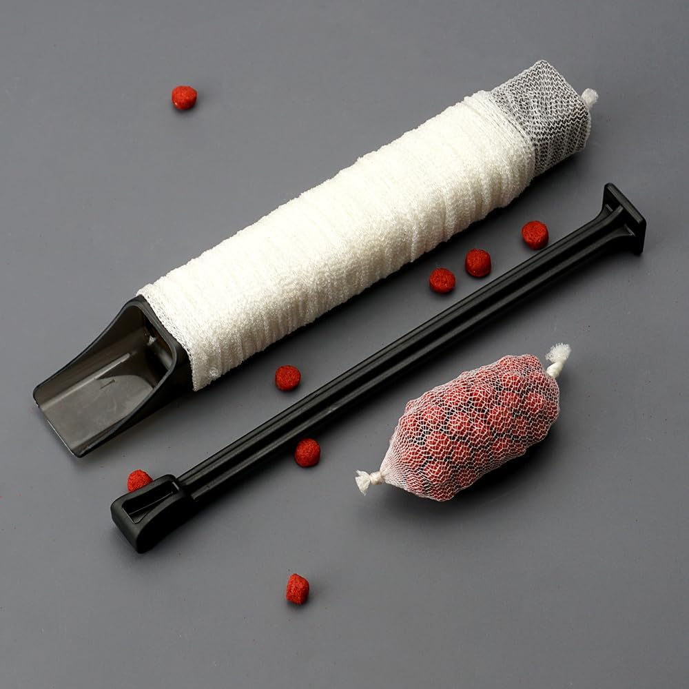 Hirisi Tackle PVA Netz mit Stössel, 5M Rolle für Karpfenangeln, 18/25/37mm Breite, für schnell lösen