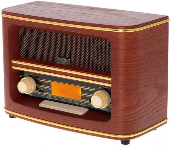 Retro-Radio FM Bluetooh 5.0 USB und Aux Wecker Apag. Autom.FABRILAMP