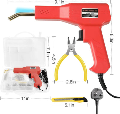 AQTZGOS Kunststoff-Schweissgerät, Reparatur-Set für Auto-Stossstange, 50 W, Auto-Stossfänger-Reparat