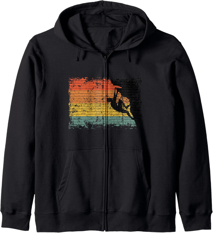 Vintage Fels Klettern Bouldern Kapuzenjacke