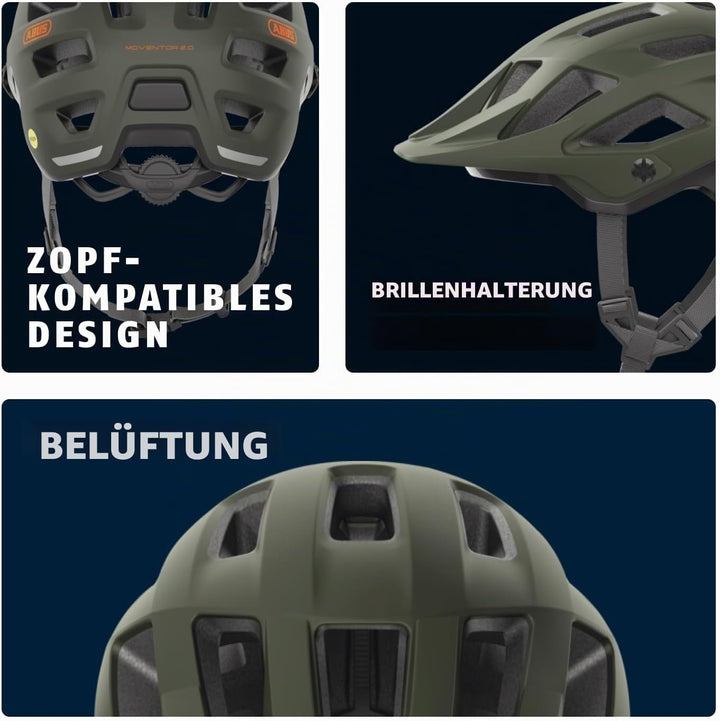 ABUS MTB-Helm Moventor 2.0 MIPS - Fahrradhelm mit Aufprallschutz für den Geländeeinsatz - All-Mounta