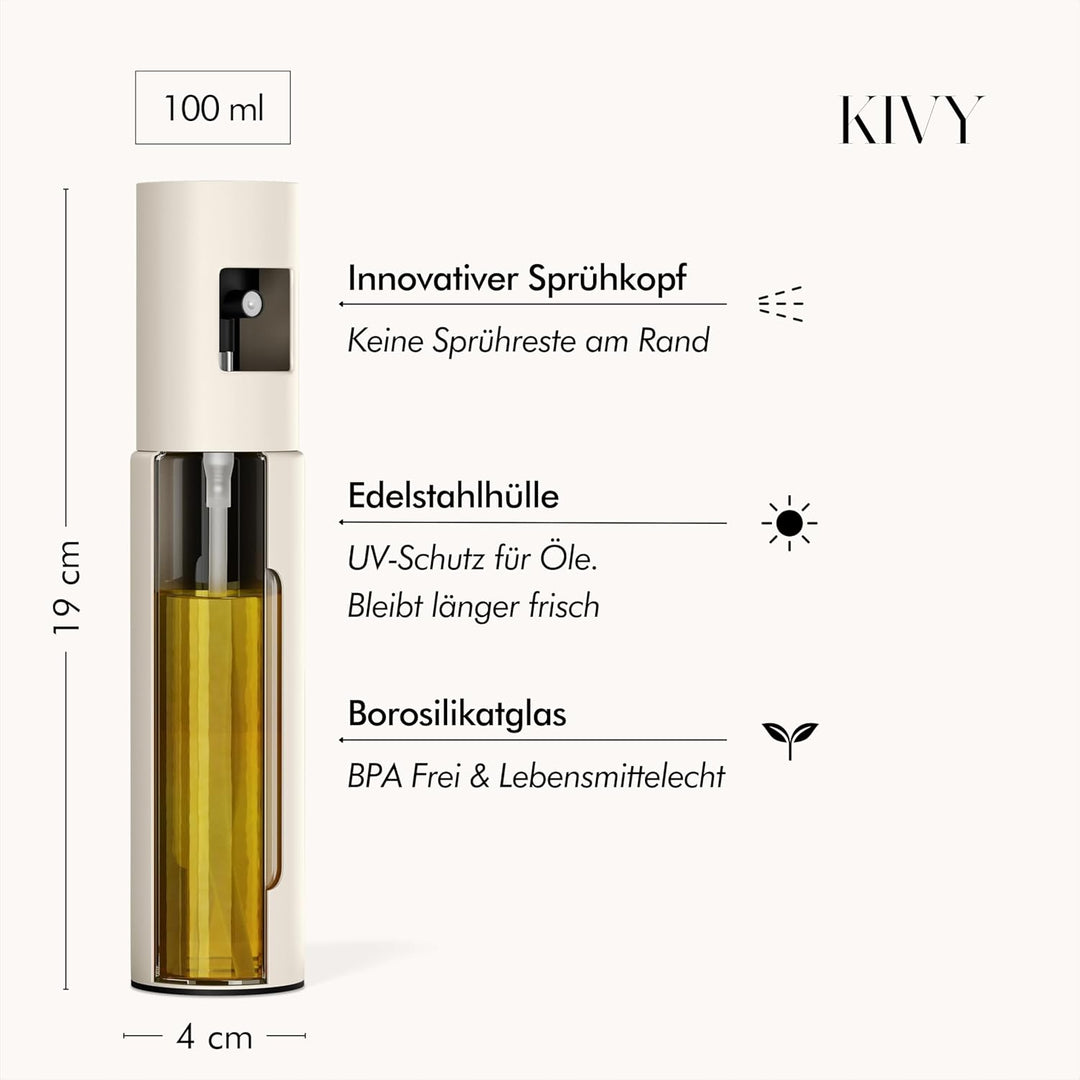 KIVY Ölsprüher (2er Set, Creme Weiss) Creme Weiss 2er Set, Creme Weiss 2er Set