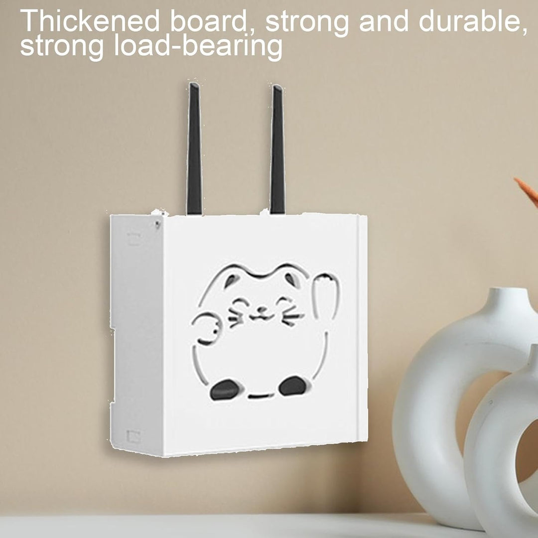 WiFi Router Aufbewahrung, Wandmontage Router Hider Box Aufbewahrung Ohne Bohren Router Aufbewahrung,