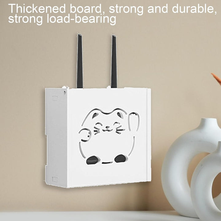 WiFi Router Aufbewahrung, Wandmontage Router Hider Box Aufbewahrung Ohne Bohren Router Aufbewahrung,