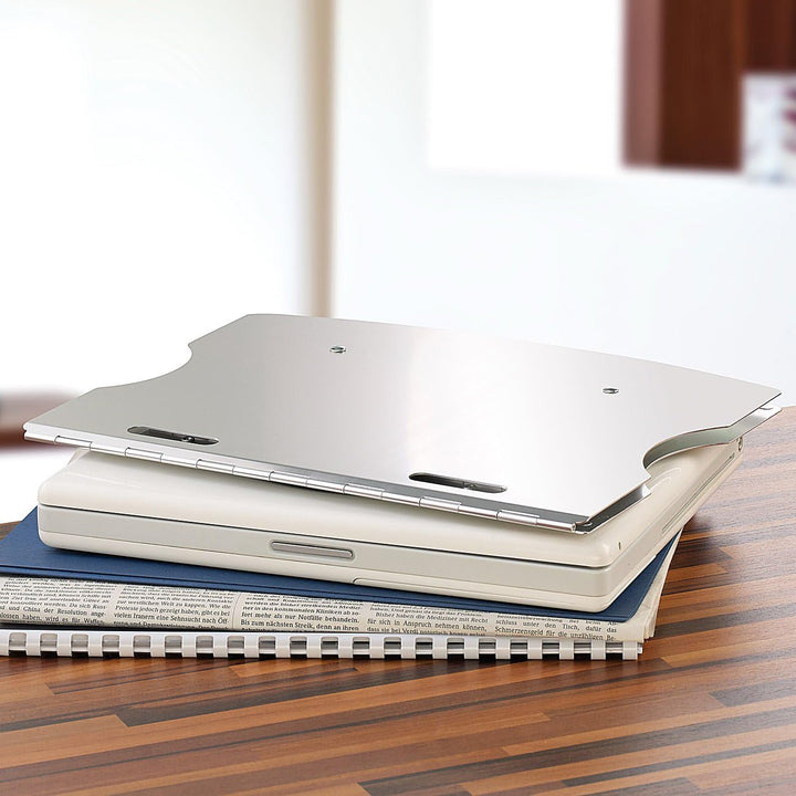 Laptop Ständer Aluminium: Notebook-Ständer aus Aluminium, mit Drehteller (Laptopständer klappbar, La
