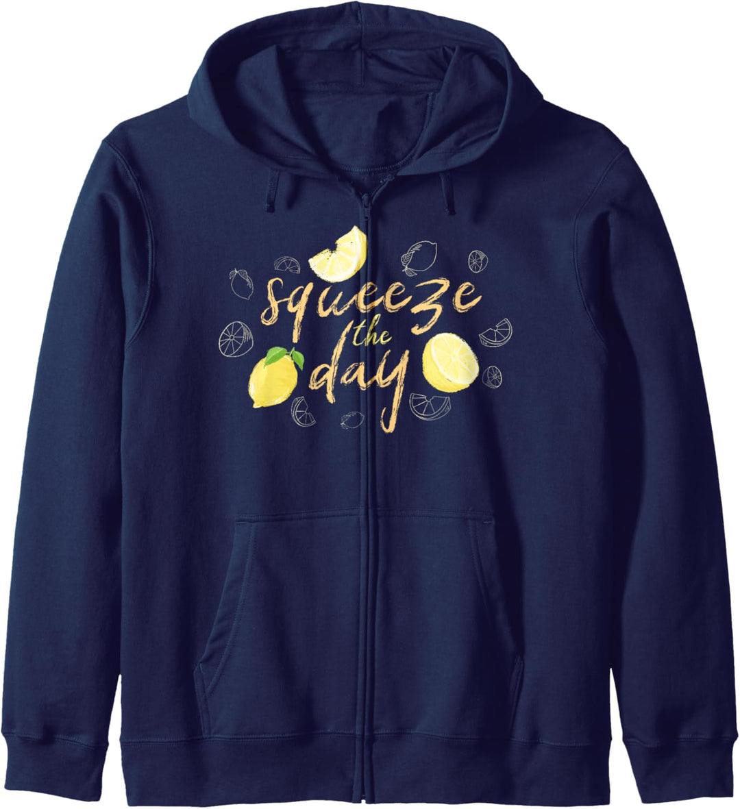 Squeeze The Day Lemon Sketches Kapuzenjacke