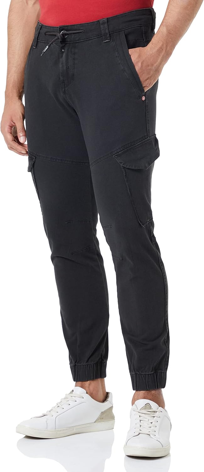 Timezone Herren Regular Brooklyntz Freizeithose 36W / 32L Washed Black, 36W / 32L Washed Black