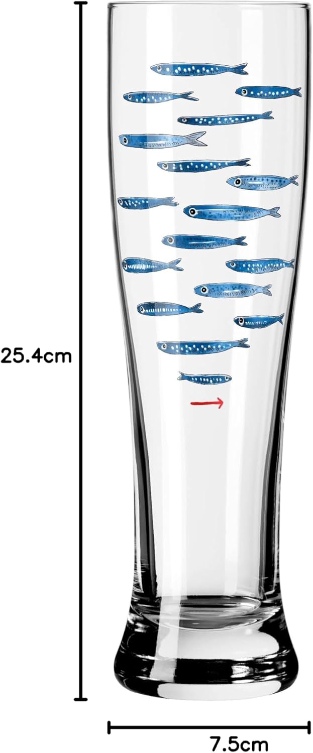 RITZENHOFF 3481007 Weizenbierglas 500 ml – 2er Set – Serie Brauchzeit Set Nr. 7 – 2 Stück mit mehrfa