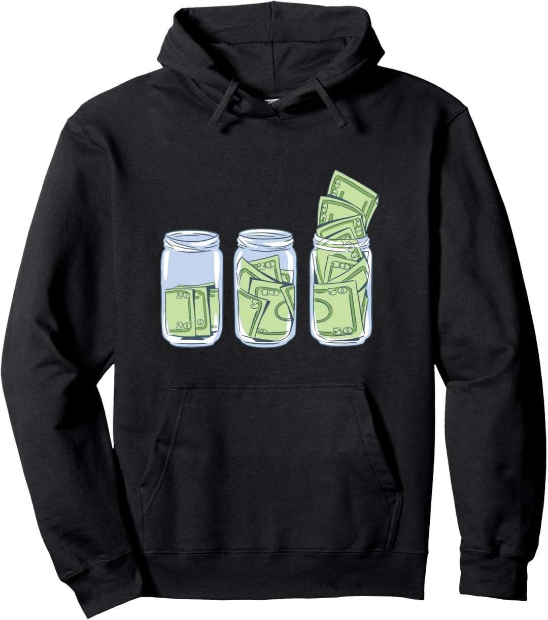 Dollarschein Gläser Pullover Hoodie