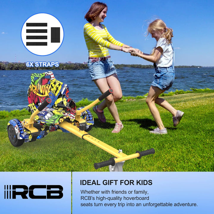 RCB Hoverboard Sitz,Go-Kart Zubehör für Hoverboards,Hoverboard mit Sitz passend für Aller 6.5"-10" Z