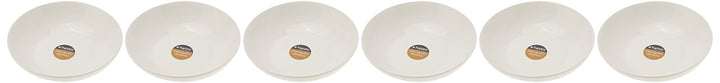 Tognana Victoria Set 6 Suppenteller, Porzellan, Weiss, 6 Einheiten