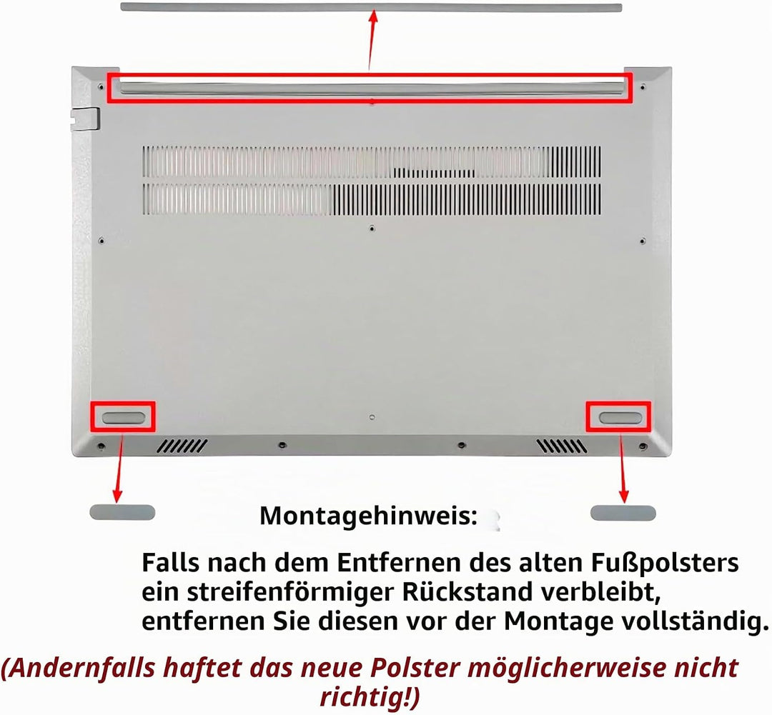 3pcs Laptop Gummifüsse Ersatzteil für Lenovo ThinkBook 15 G2 Are 20VG ITL 20VE, 15 G3 ACL 21A4 ITL 2