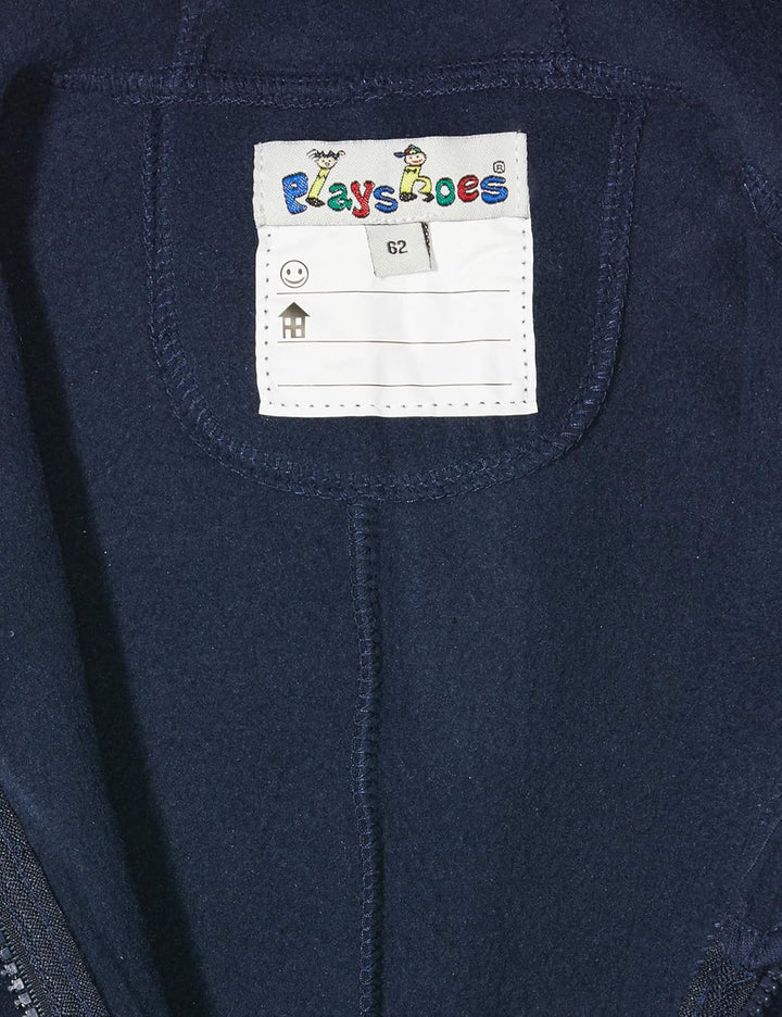 Playshoes Baby Fleece-Overall, atmungsaktiver Unisex-Jumpsuit für Jungen und Mädchen mit langem Reis