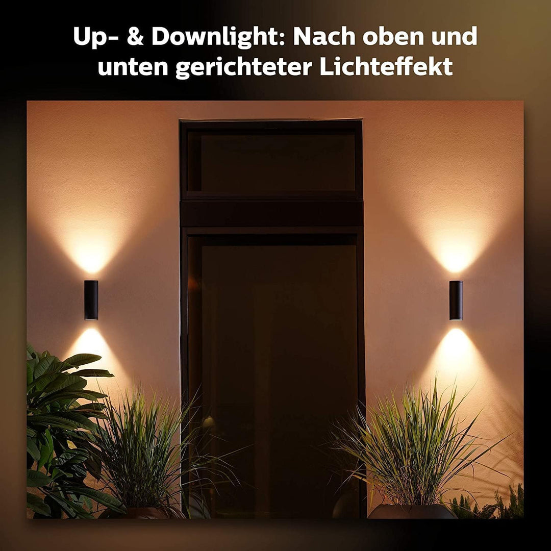 Philips Hue White & Color Ambiance Appear Outdoor Wandleuchte (1.180 lm), dimmbare Wandlampe für das