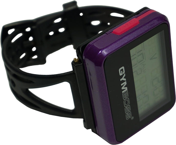 Gymboss Plus Intervall Timer und Stoppuhr Uhrenarmband - Bundle Violett /