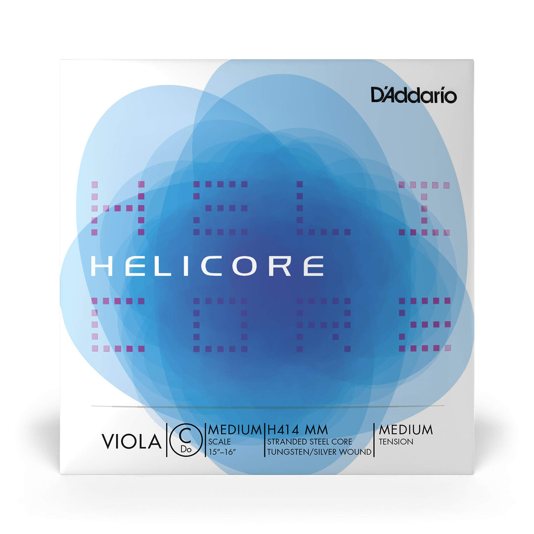 D'Addario H414-MM Helicore Viola Einzelsaite 'C' Wolfram umsponnen Medium Medium C String Mittlere M