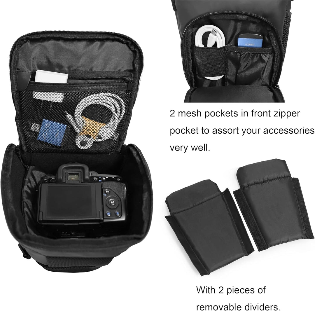 Baxxtar PRO NOVO II Full-Size SLR Kameratasche SLR Colt-Tasche schwarz (mit Schultergurt, Beckengurt