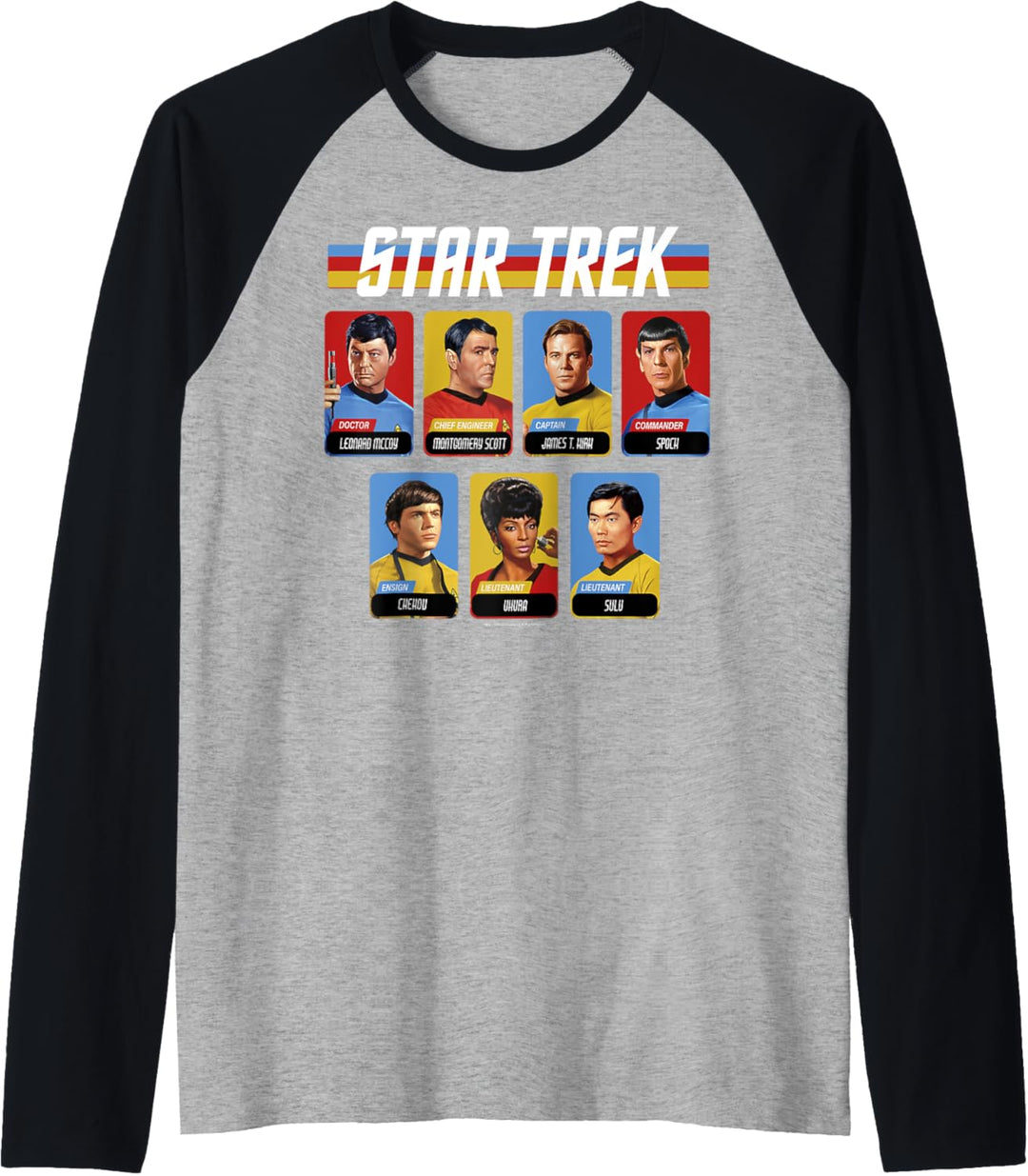 Star Trek: The Original Series Retro Bridge Crew Portraits Raglan