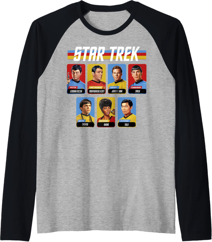 Star Trek: The Original Series Retro Bridge Crew Portraits Raglan