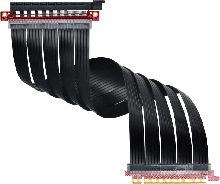 SilverStone SST-RC04B-400 - Premium Flexibles Riser-Flachbandkabel PCI-E x16 Gen 3.0 , EMI-Abschirmu