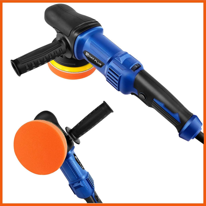 920W Dual Action Poliermaschine 120mm Random Orbital Polierer mit 6 Geschwindigkeiten, 2m Netzkabel,